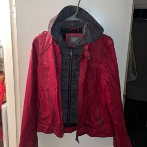 BKE red leather jacket